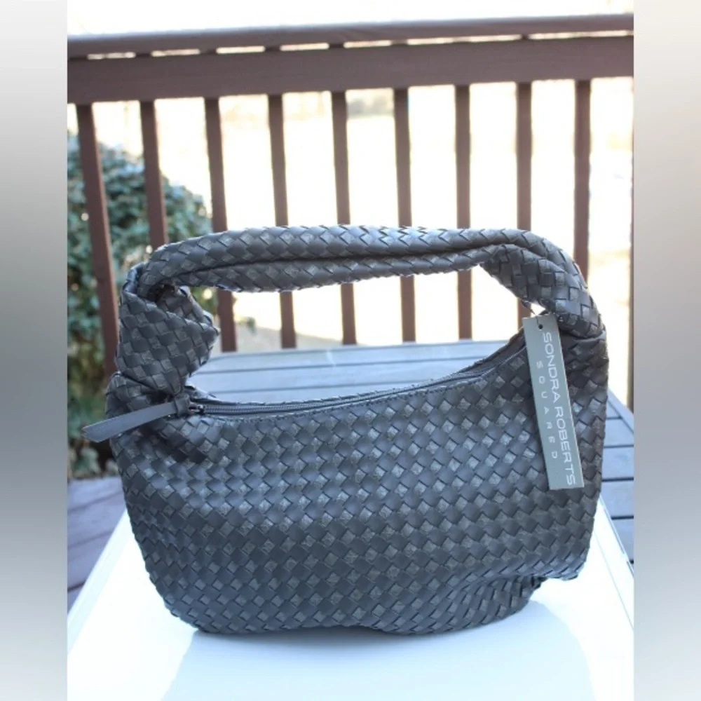 NWT Sandra Roberts woven hobo bag